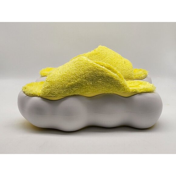 UGG Sugarcloud Slide Sandals Yellow Terry 3" Platform Women Slippers Shoes Size - Picture 3 of 10